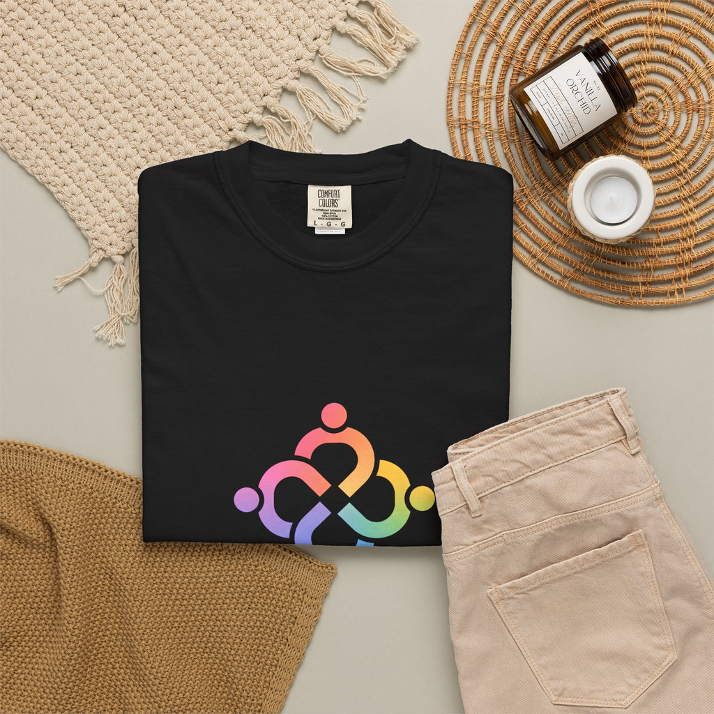 Community Hearts T-Shirt — "everyone matters, everyone belongs" Pride Unity Tee