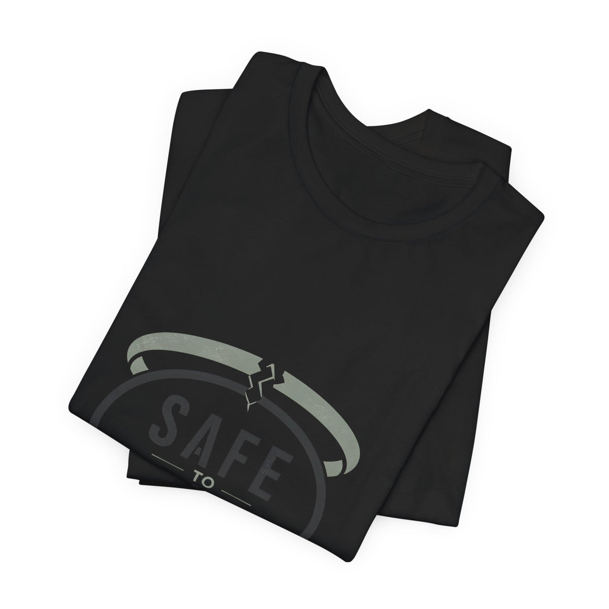 Safe to Question T-Shirt — Speech Bubble Design