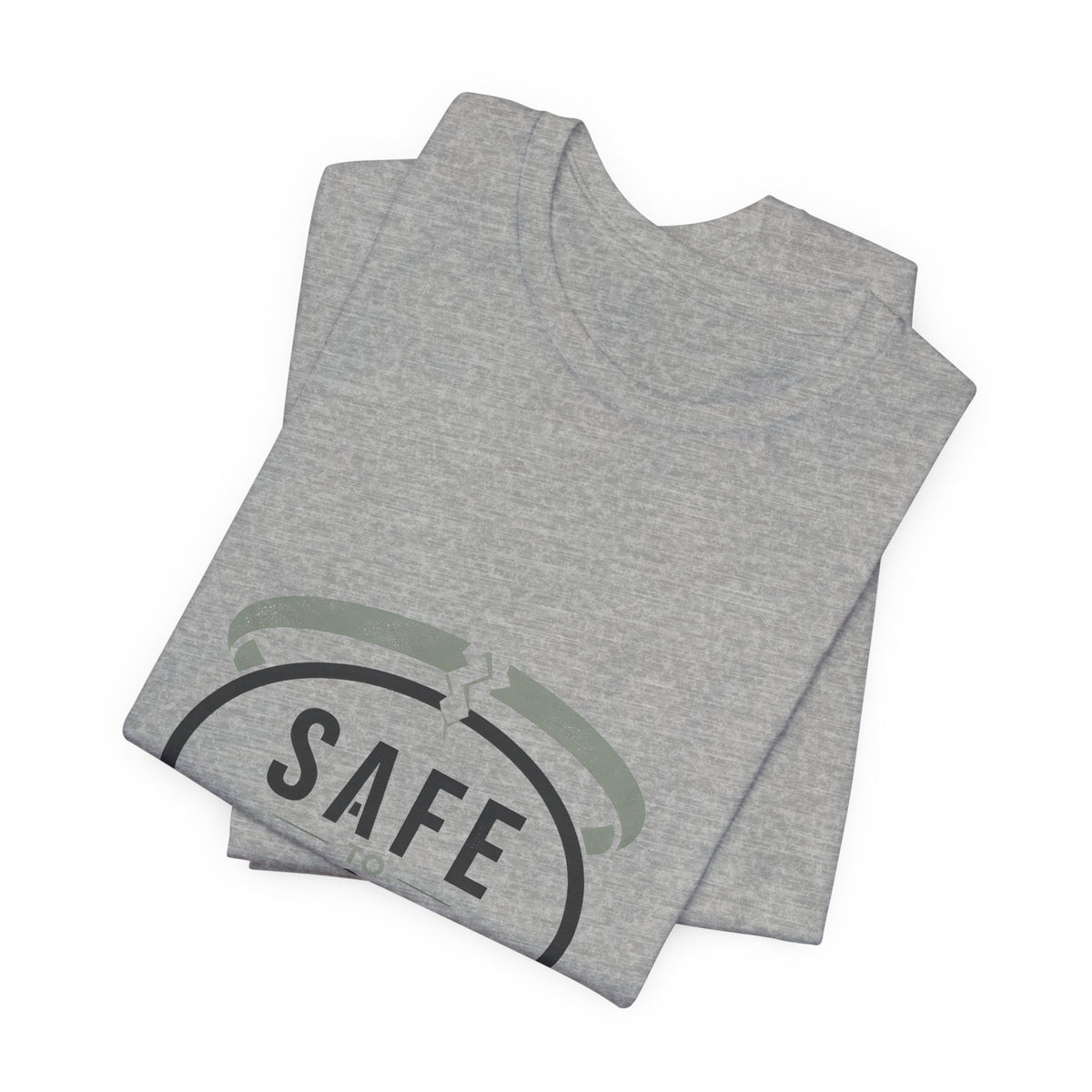Safe to Question T-Shirt — Speech Bubble Design