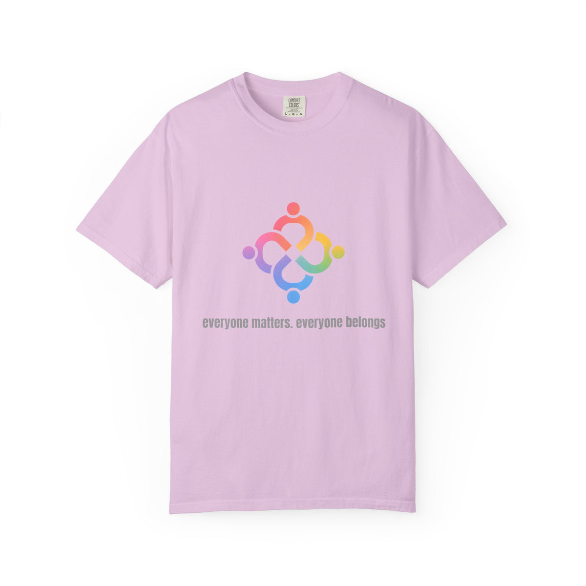 Community Hearts T-Shirt — "everyone matters, everyone belongs" Pride Unity Tee