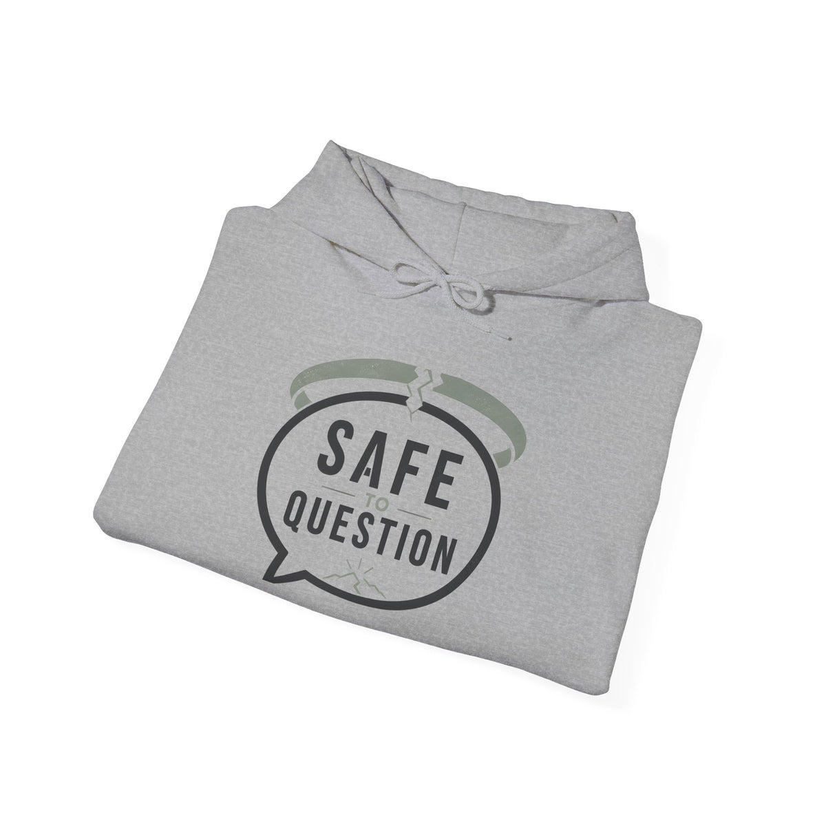 Safe to Question Hoodie — Thoughtful Conversation Graphic Hoodie