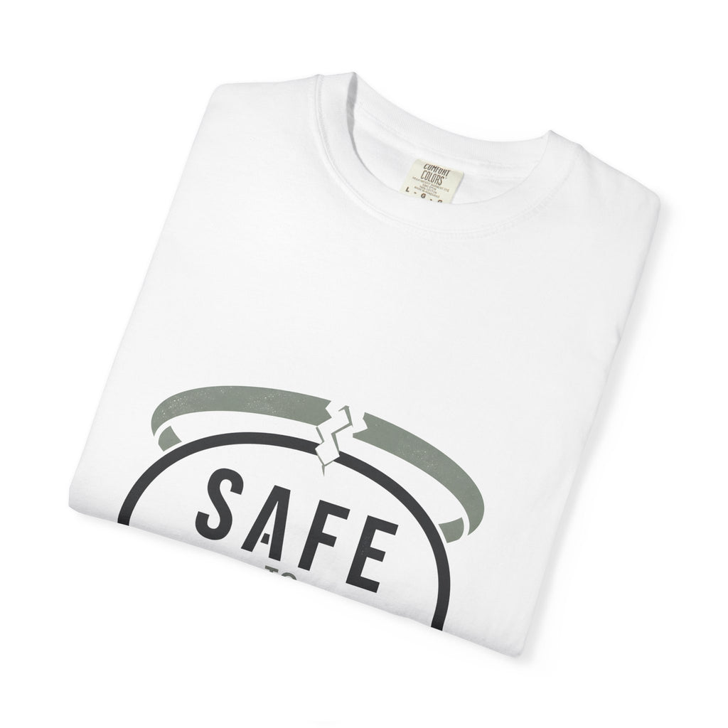 Safe to Question T-Shirt — Speech Bubble Graphic Tee