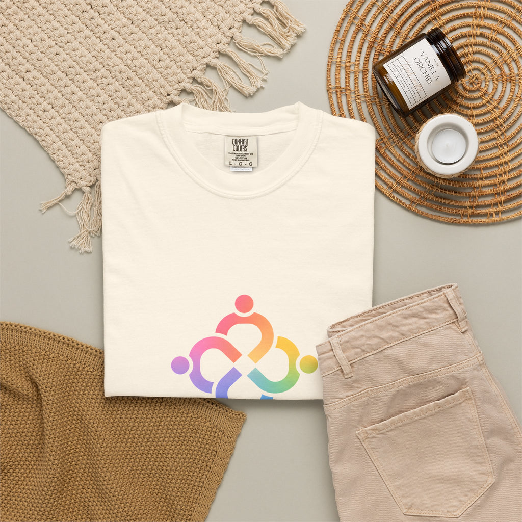 Community Hearts T-Shirt — "everyone matters, everyone belongs" Pride Unity Tee