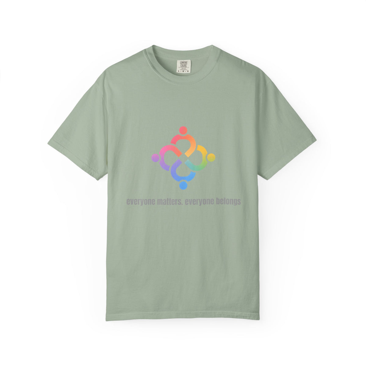 Community Hearts T-Shirt — "everyone matters, everyone belongs" Pride Unity Tee